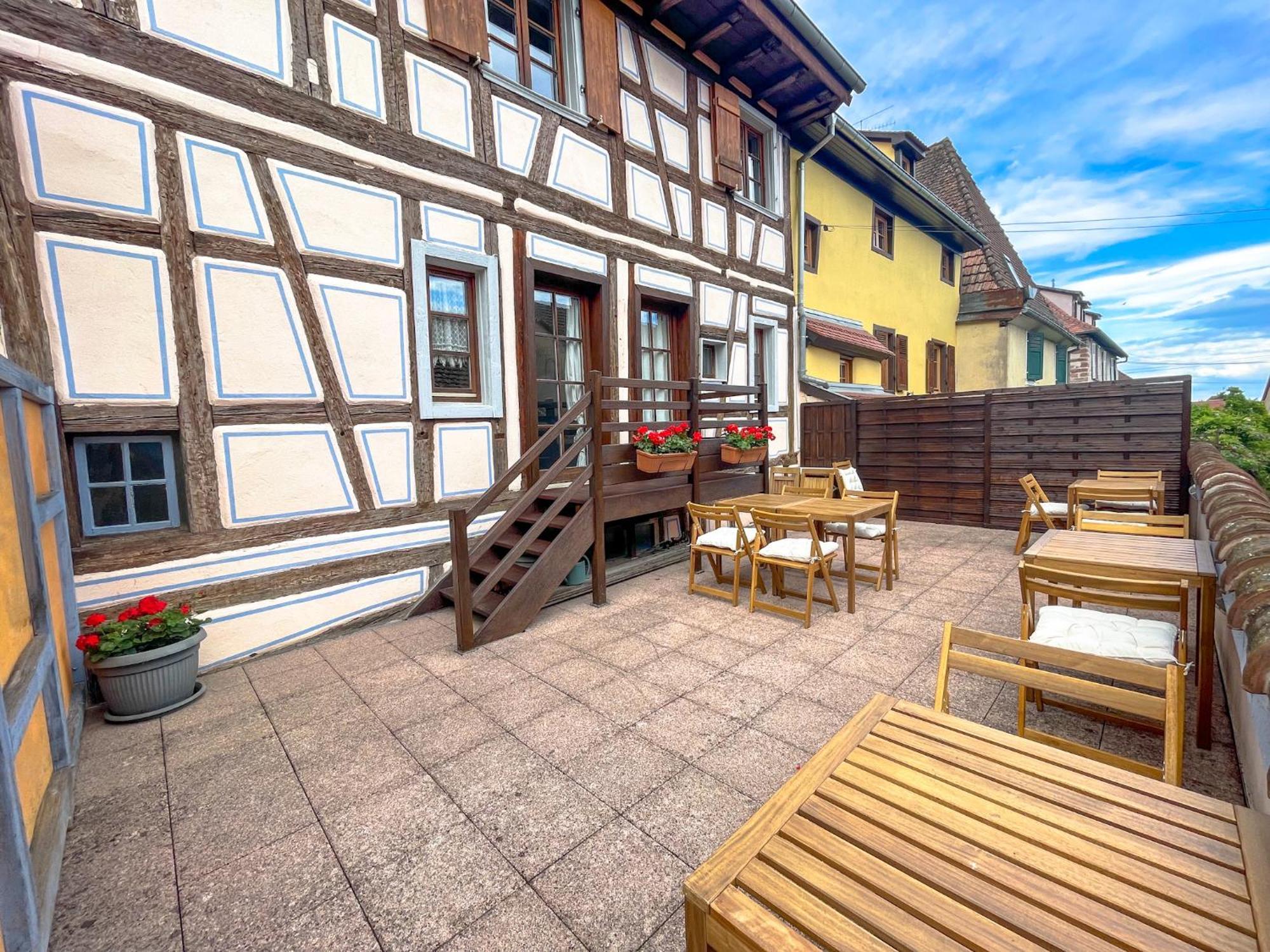 La Maison Bleue - Historic House In The Heart Of 리크위르 외부 사진